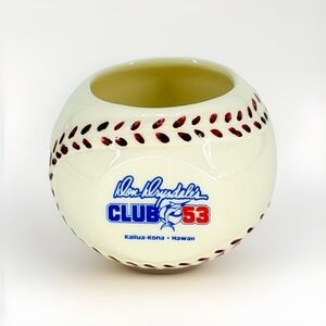 Don Drysdale's Club 53 Kailua-Kona Hawaii Ceramic Baseball Mug Vintage